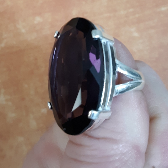 New Amethyst 925 Silver Ring. - Picture 6 of 7